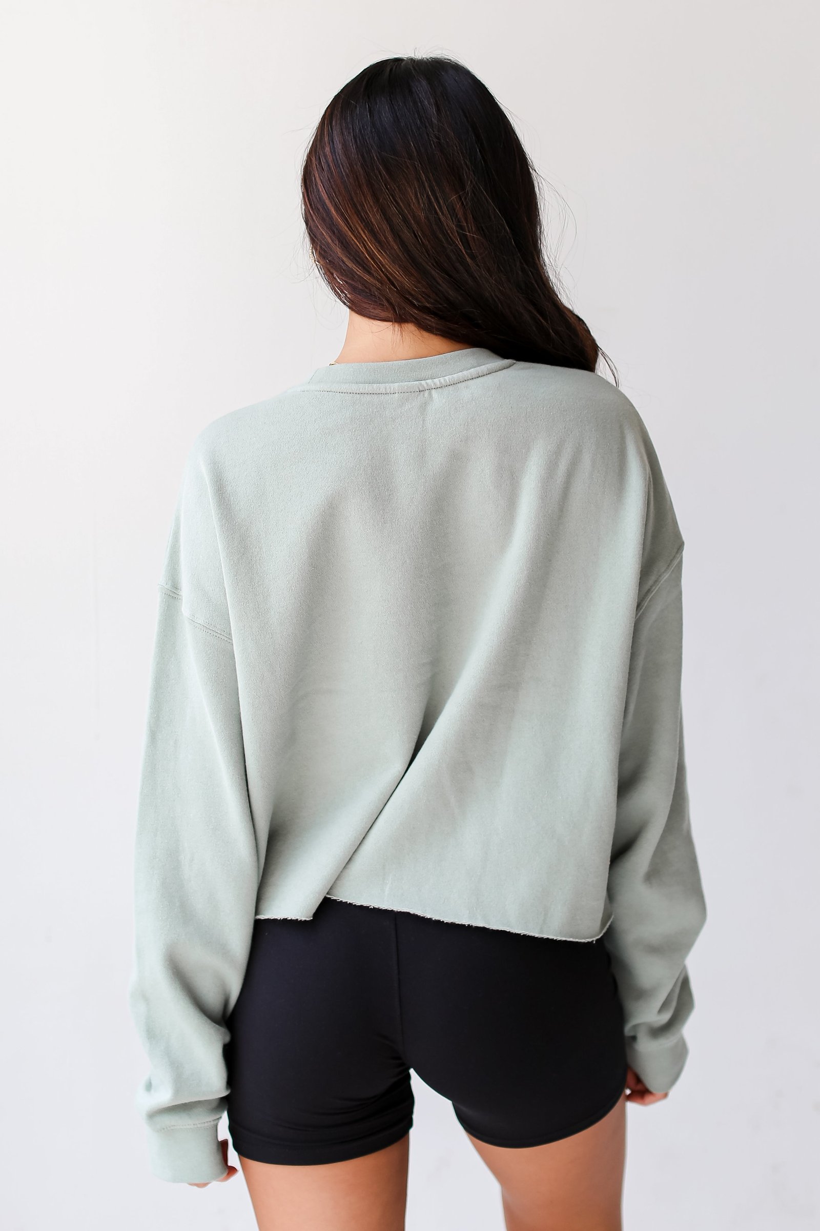 Sage Charleston Cropped Sweatshirt